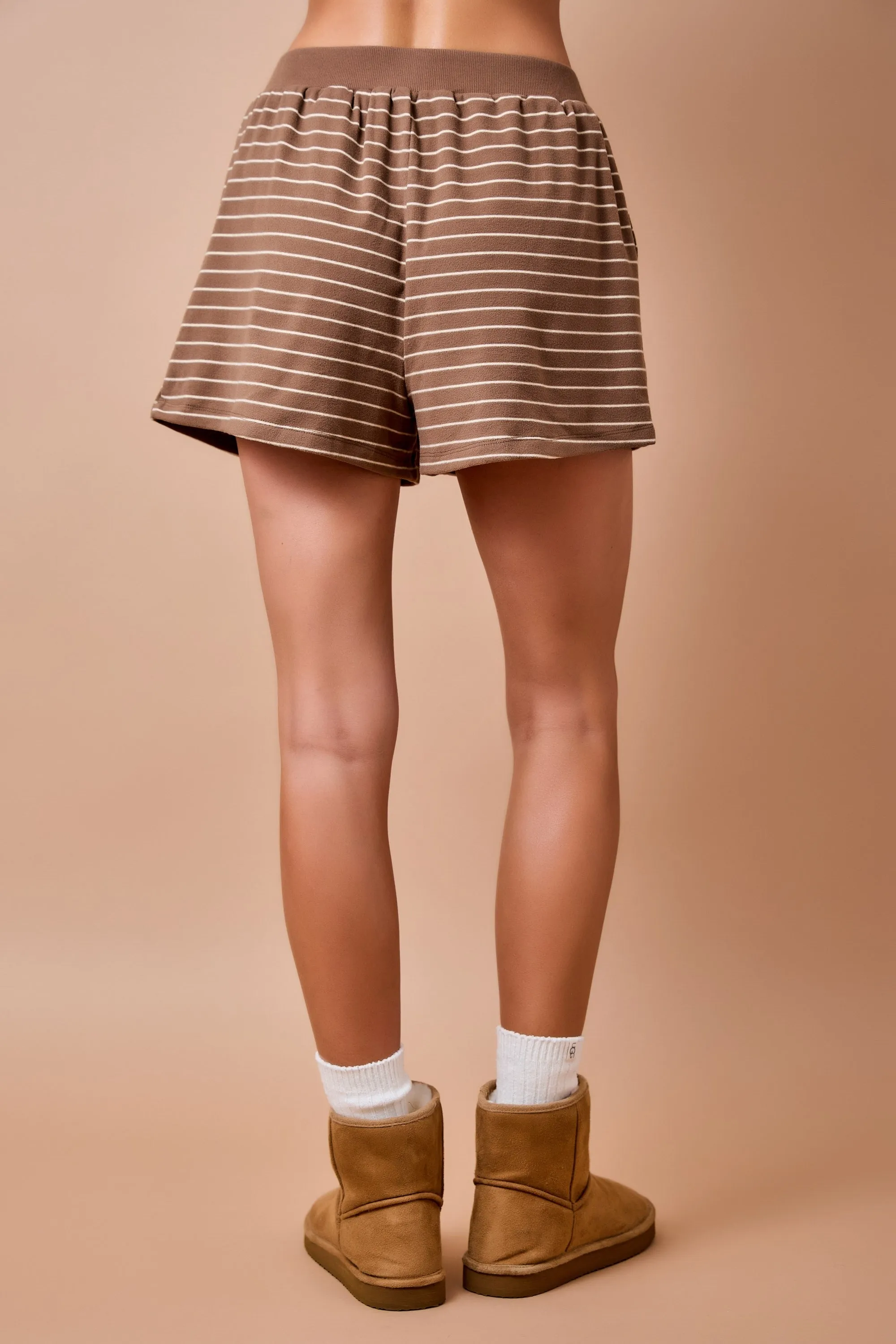 Kiele Striped Lounge Shorts sold by Madison Boutique product image thumbnail 4