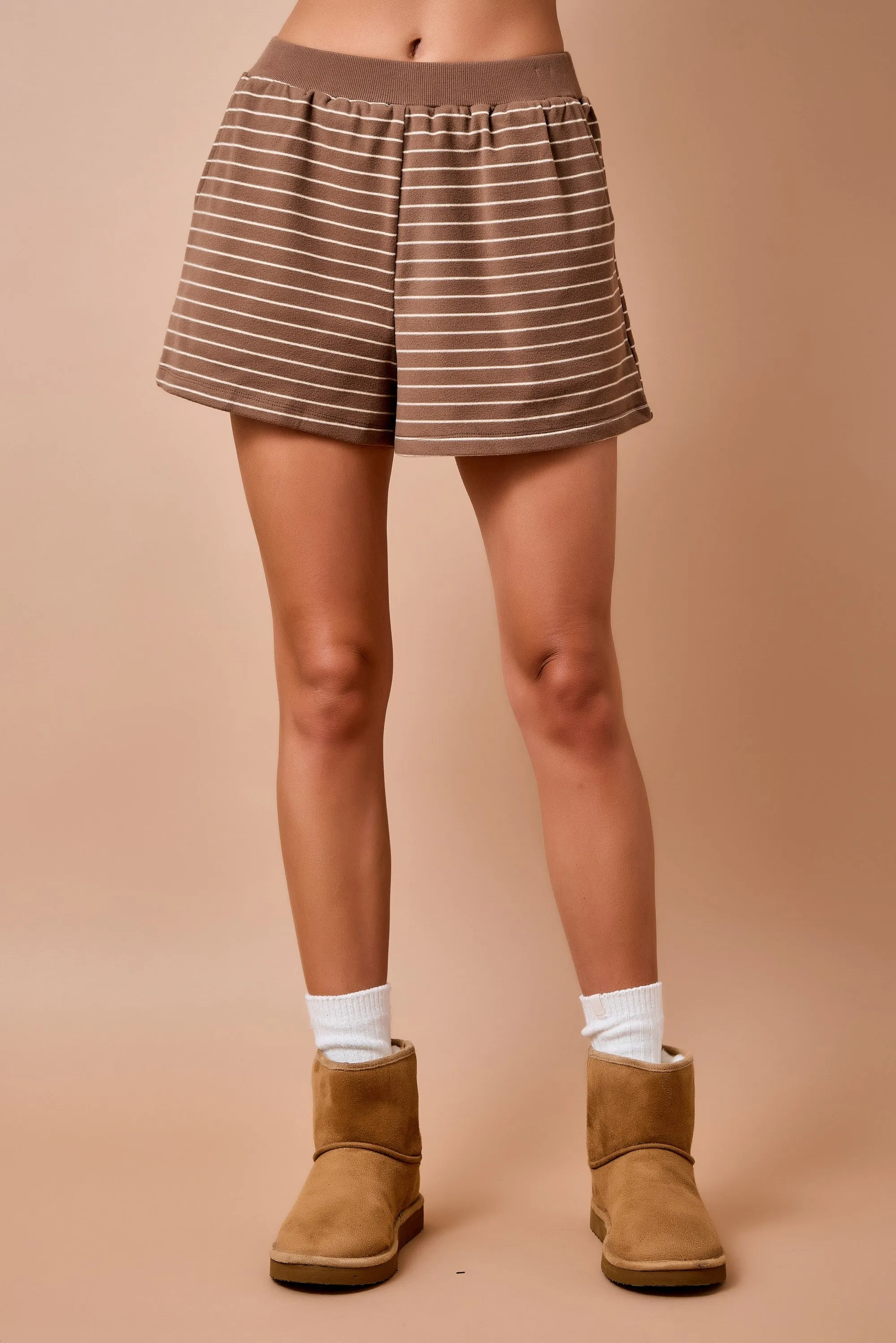 Kiele Striped Lounge Shorts sold by Madison Boutique