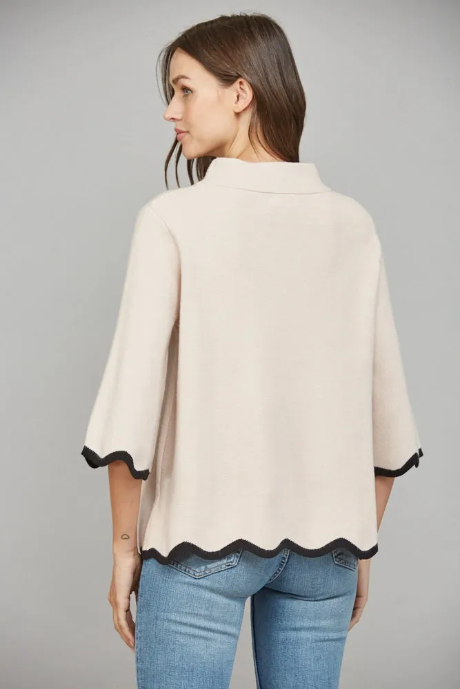 Mirabel Mock Neck Sweater sold by Madison Boutique product image thumbnail 4