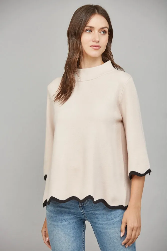 Mirabel Mock Neck Sweater sold by Madison Boutique product image thumbnail 3