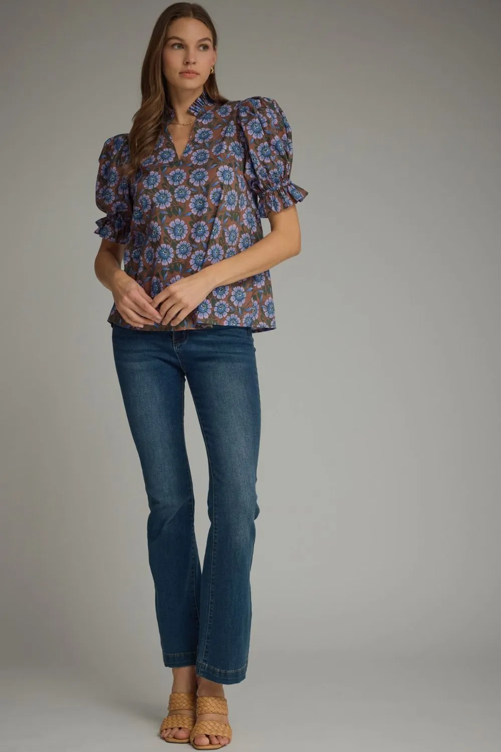 Belle Floral Print Blouse sold by Madison Boutique product image thumbnail 3