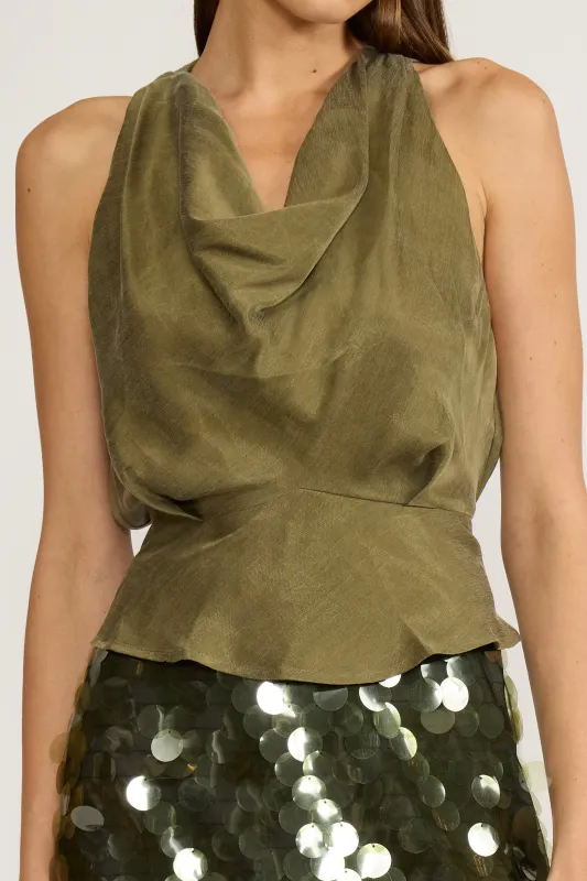 Celena Cowl Neck Top made by Lucy Paris