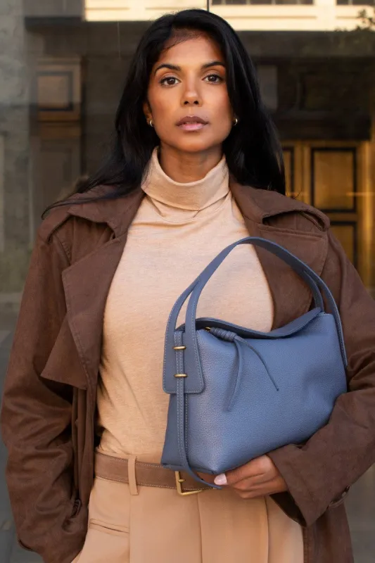 Emory Top Handle Bag, Slate made by Melie Bianco