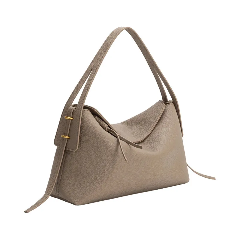 Emory Top Handle Bag, Taupe made by Melie Bianco