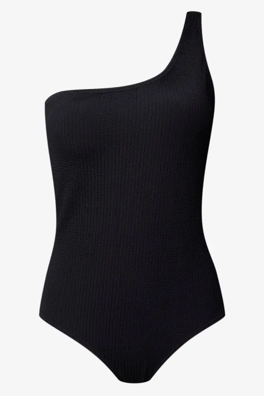 One Shoulder Full Piece Black sold by Ackermas