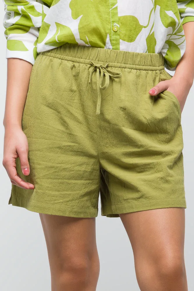 Relaxed Cotton Short Green sold by Ackermas product image thumbnail 2