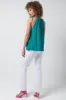A-Line Strappy Linen Jade sold by Ackermas