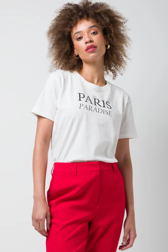 Placement Printed Tee Milk Paris sold by Ackermas