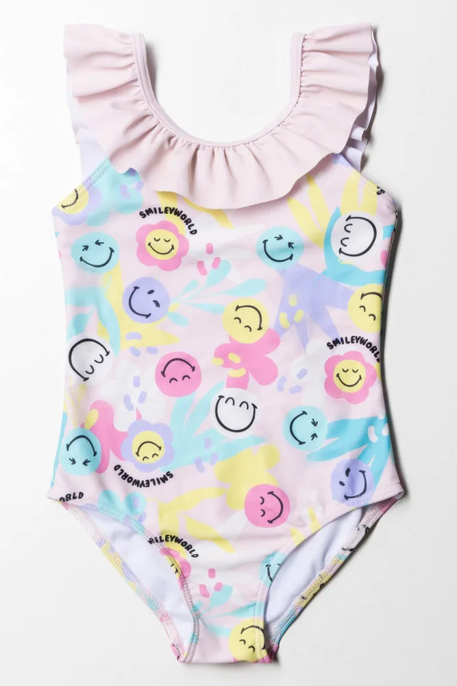 Smiley Frill Swimsuit Multi sold by Ackermas