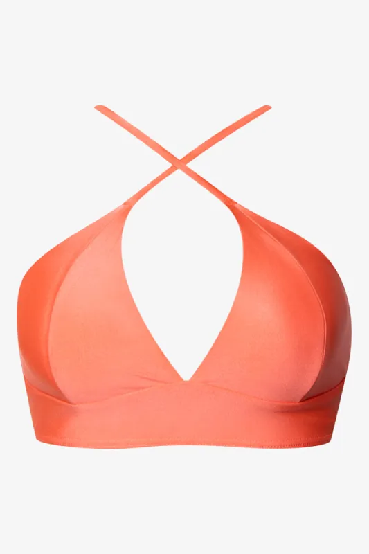 Padded Triangle Bikini Top Pink sold by Ackermas