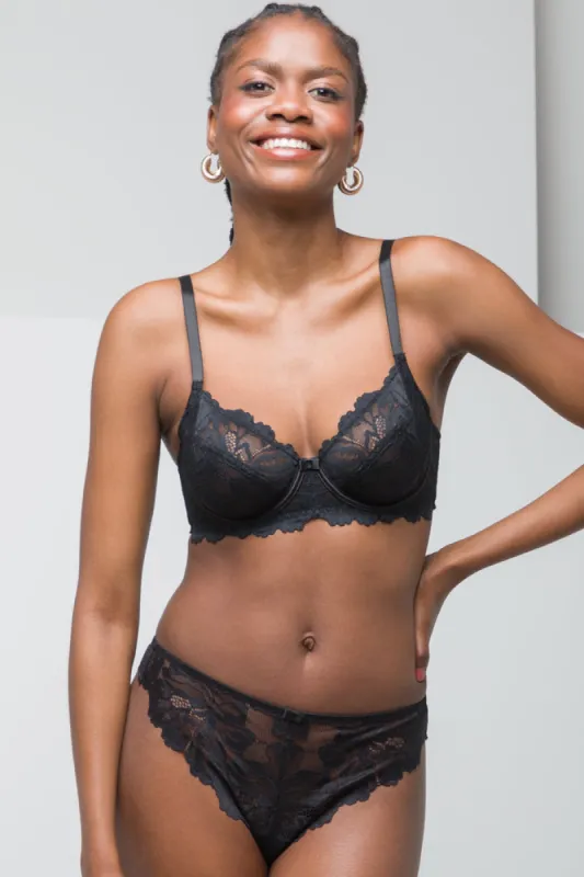 3 Pack Summer Lace Thong Black & Natural sold by Ackermas