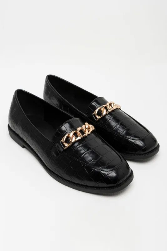 Croc Chain Loafer Black sold by Ackermas
