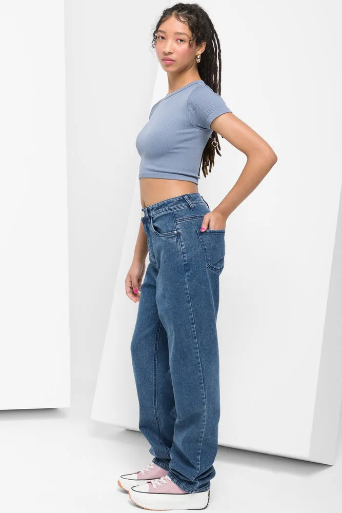 Straight Leg Denim Jeans Blue sold by Ackermas product image thumbnail 3