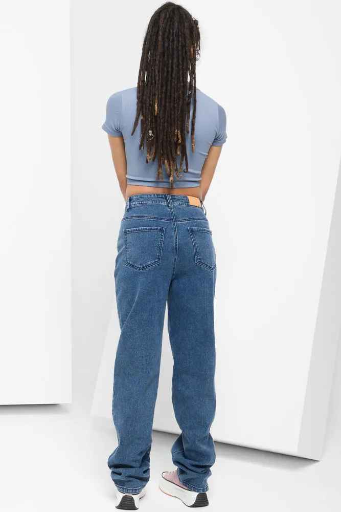 Straight Leg Denim Jeans Blue sold by Ackermas product image thumbnail 4