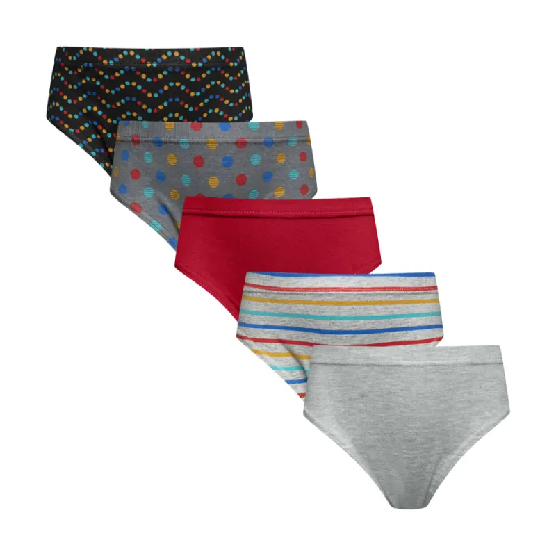 5 Pack Print Mini Brief Grey sold by Ackermas