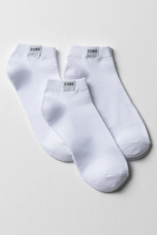 3 Pack Anklet Socks White sold by Ackermas