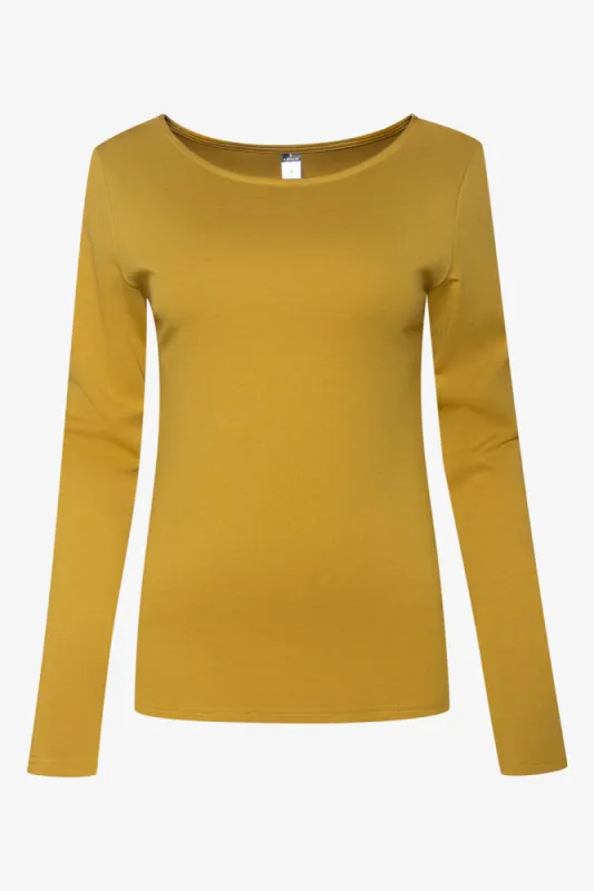 Boat Neck T-Shirt Green sold by Ackermas
