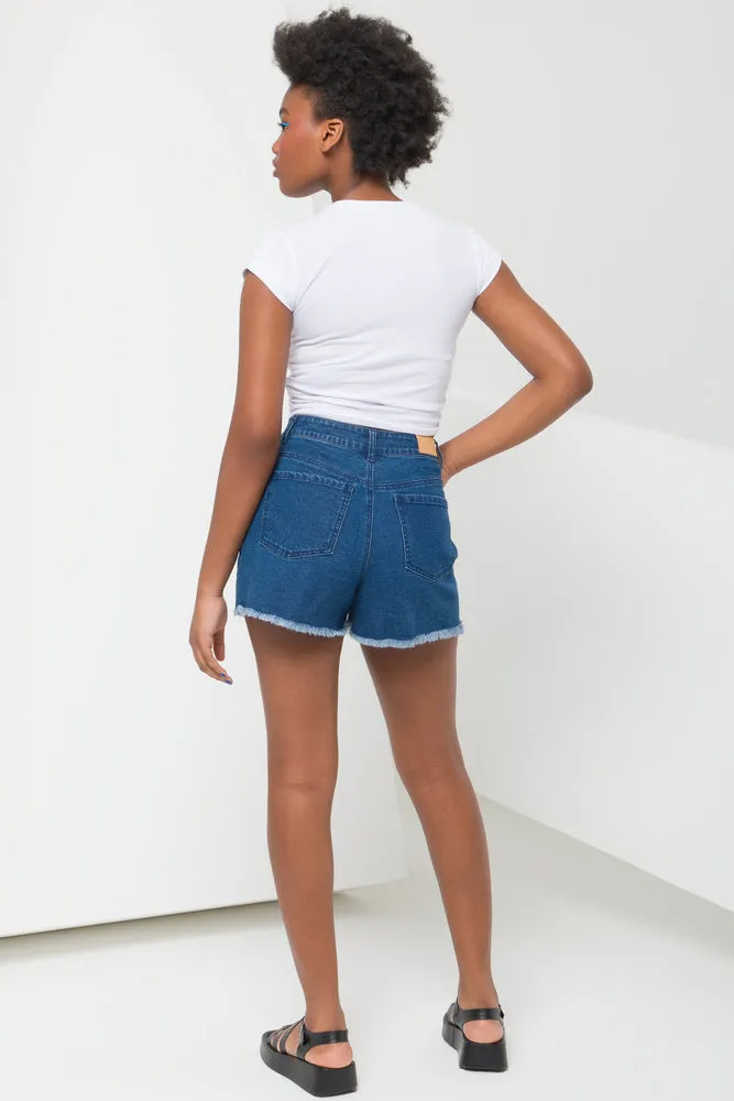 Cropped Top With Side Ruching White sold by Ackermas product image thumbnail 3