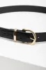 Croc Belt Black sold by Ackermas