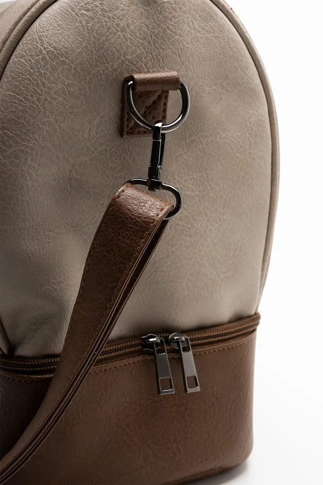 Stone Compartmental Weekender Bag sold by Ackermas product image thumbnail 4