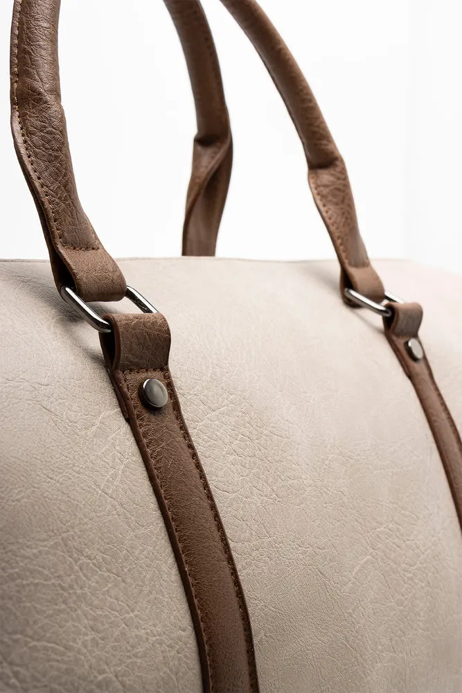 Stone Compartmental Weekender Bag sold by Ackermas product image thumbnail 5