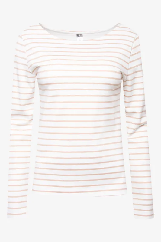 Ponti Boatneck Tee White sold by Ackermas