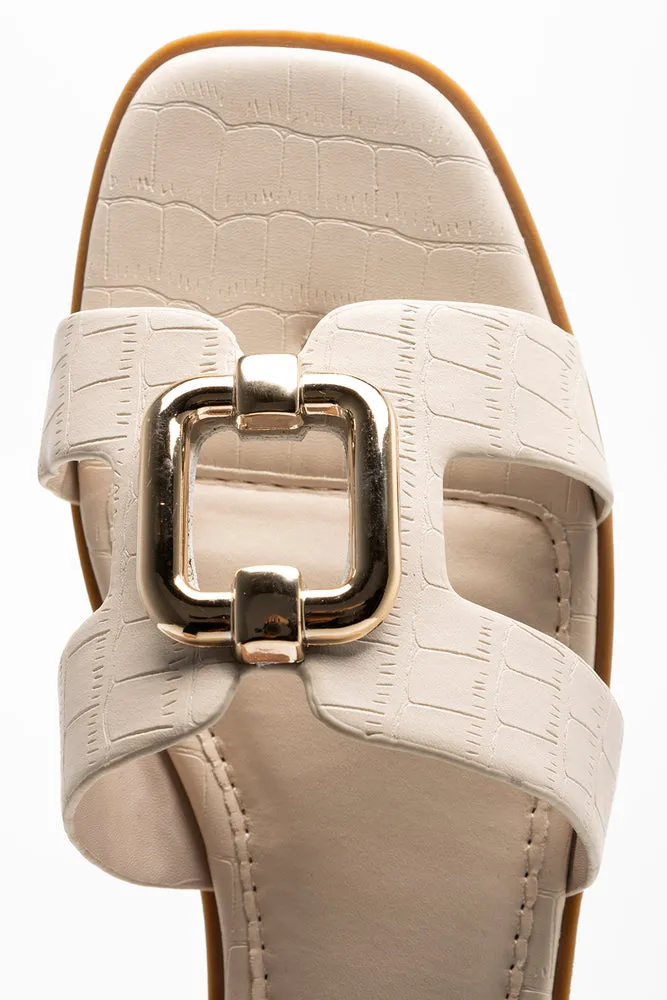 Cut-Out Mule Sandal Natural sold by Ackermas product image thumbnail 5