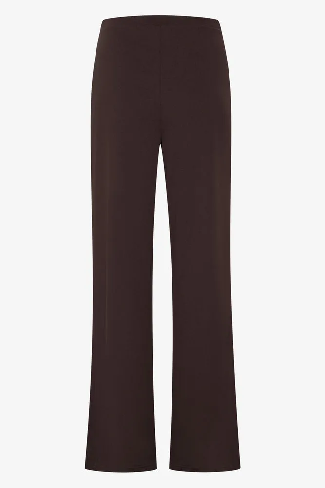 Crepe Scuba Wide Leg Chocolate sold by Ackermas product image thumbnail 2