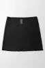 Mesh Swim Coverup Skirt Black sold by Ackermas