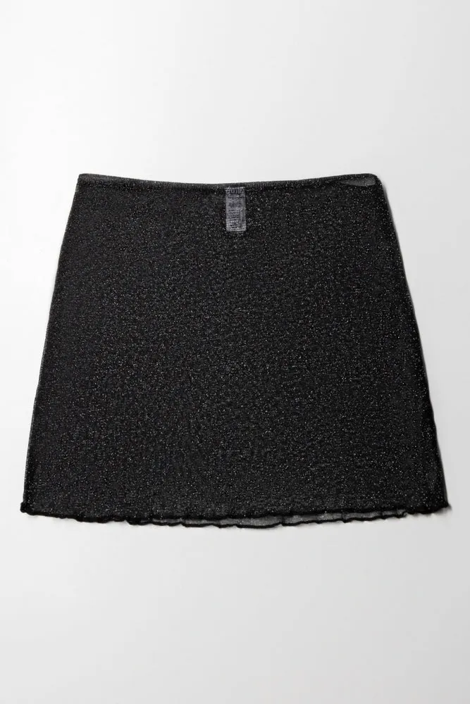 Mesh Swim Coverup Skirt Black sold by Ackermas product image thumbnail 3