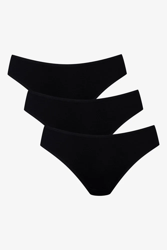3 Pack Cotton Blend Bikini Black sold by Ackermas product image thumbnail 2