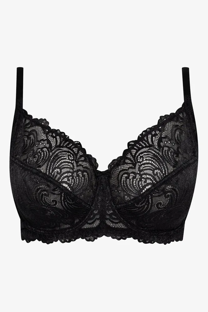 Plus Size 2 Pack Lace Non Padded Underwire Bras Black & Natural sold by Ackermas product image thumbnail 2