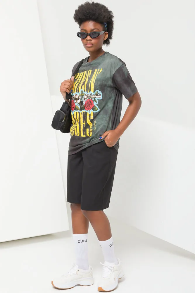 Guns N Roses Oversized T-Shirt Black sold by Ackermas product image thumbnail 2