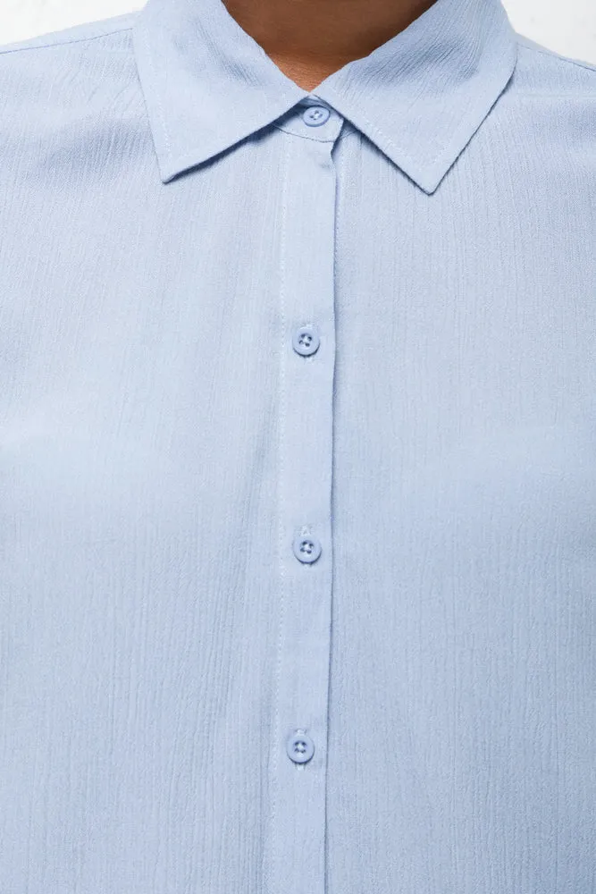 Viscose Shirt Mid Blue sold by Ackermas product image thumbnail 4