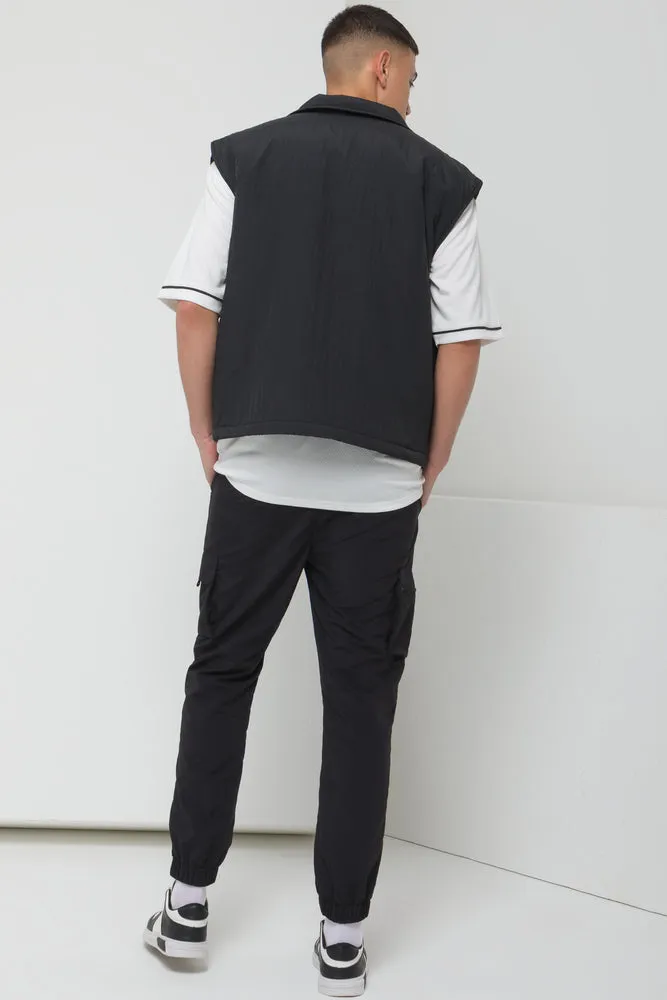 Cargo jogger pants black sold by Ackermas product image thumbnail 4