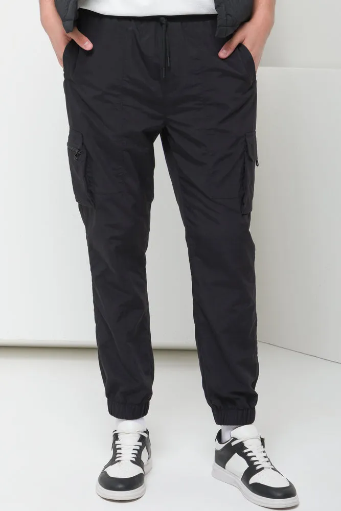 Cargo jogger pants black sold by Ackermas product image thumbnail 2