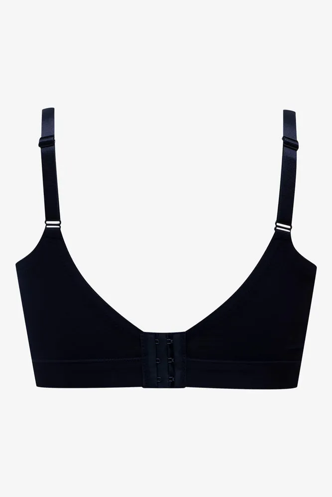 Plus Size 2 Pack Padded Wire Free Bras Navy & Natural sold by Ackermas product image thumbnail 4