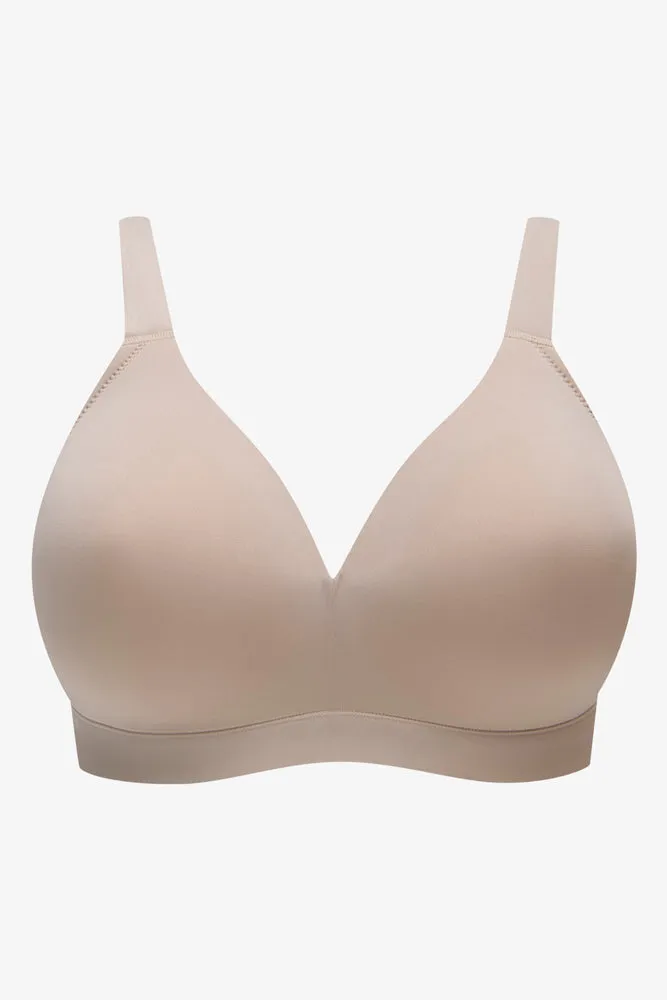 Plus Size 2 Pack Padded Wire Free Bras Navy & Natural sold by Ackermas product image thumbnail 3
