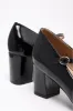 Block Heel Black sold by Ackermas