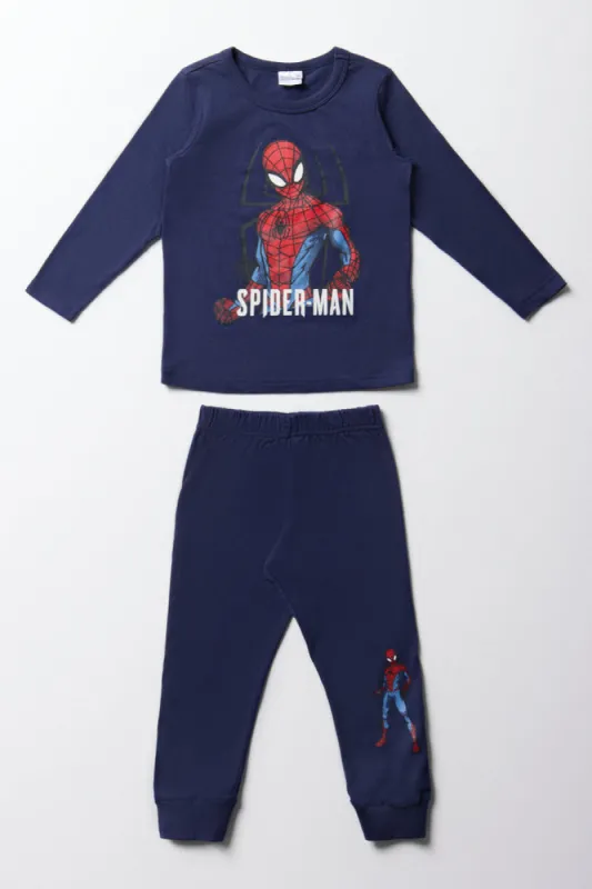 Spider-Man Long Sleeve Pyjamas Navy sold by Ackermas