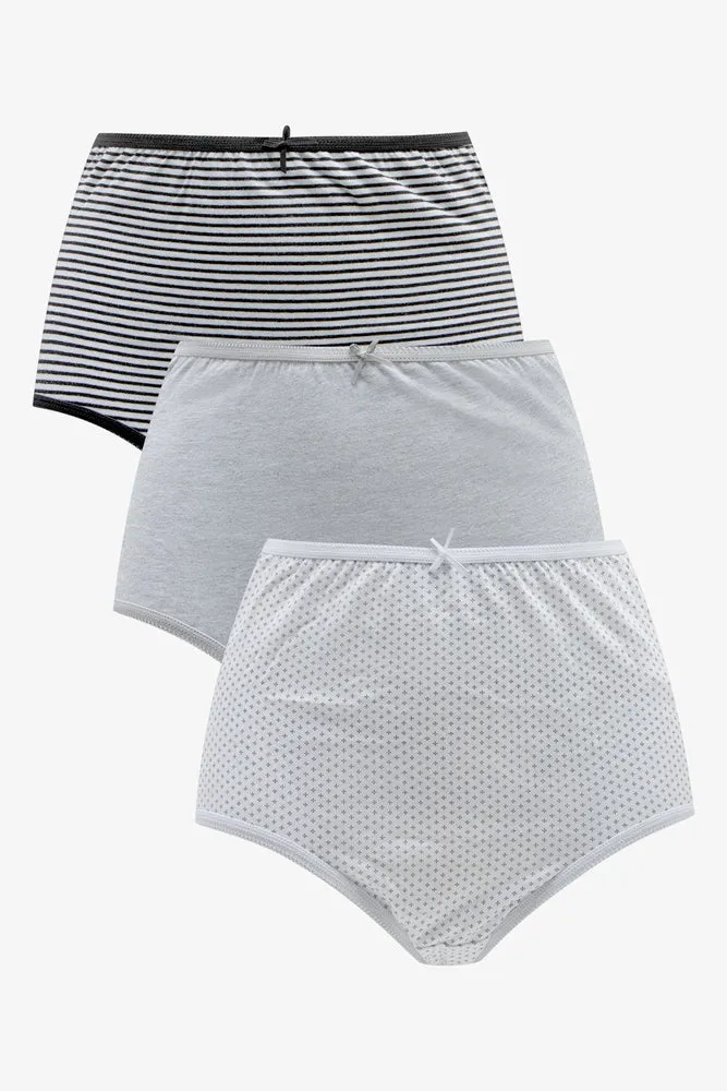 3 Pack Stripe Briefs Black & Grey sold by Ackermas product image thumbnail 4