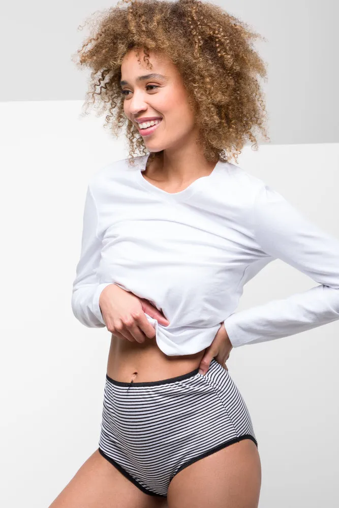 3 Pack Stripe Briefs Black & Grey sold by Ackermas product image thumbnail 2