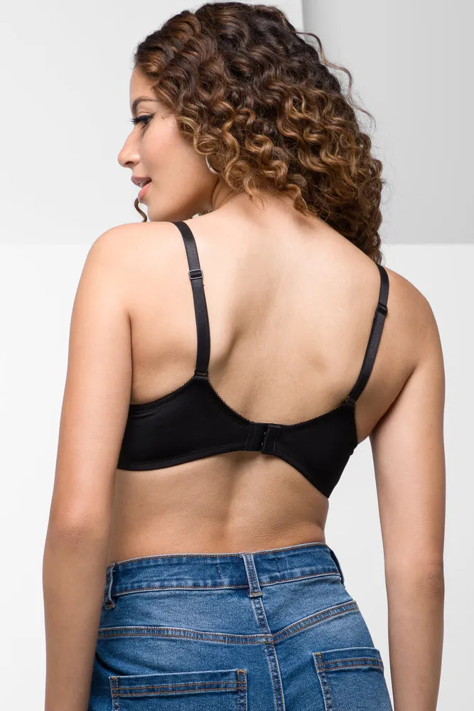 Padded Wire Free Bra Black sold by Ackermas product image thumbnail 4