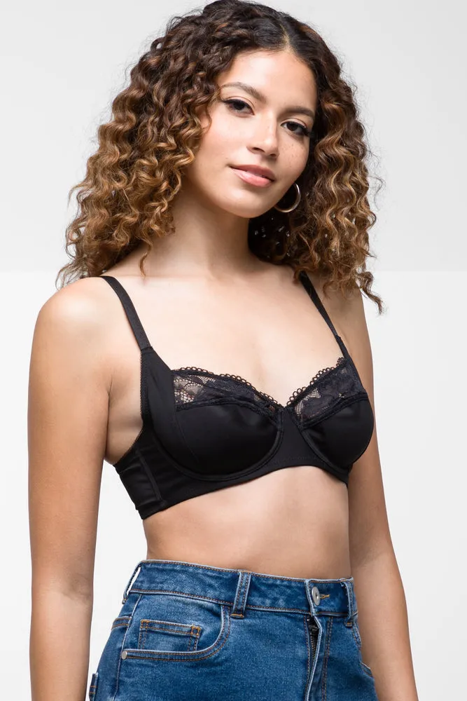 Padded Wire Free Bra Black sold by Ackermas product image thumbnail 3