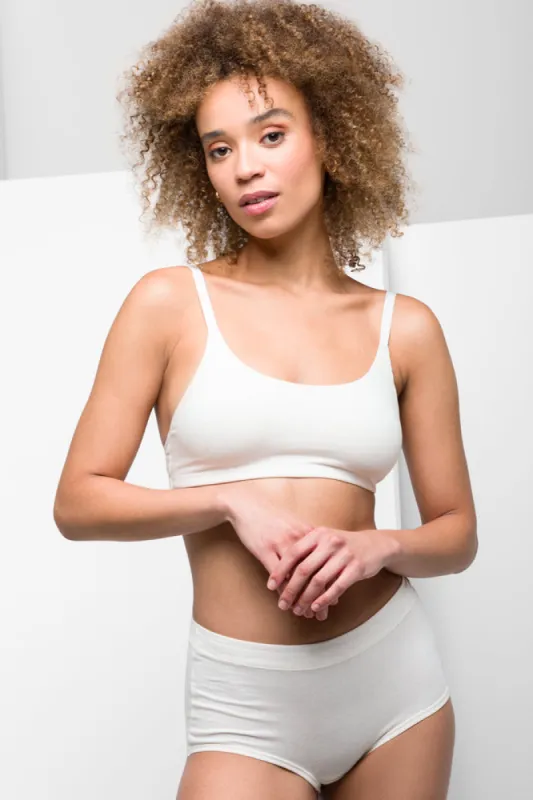 Non Padded Bralette Natural sold by Ackermas