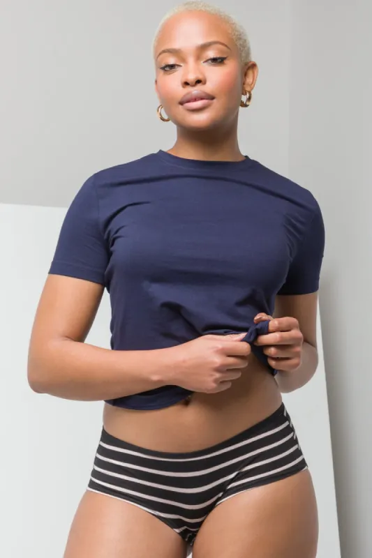 3 Pack Stripe Boylegs Black & Light Pink sold by Ackermas