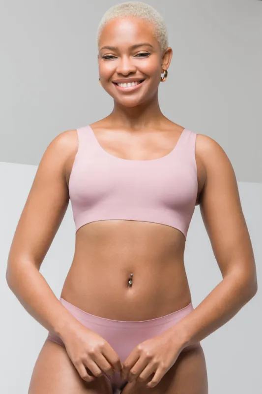 Bonded Crop Top Light Pink sold by Ackermas