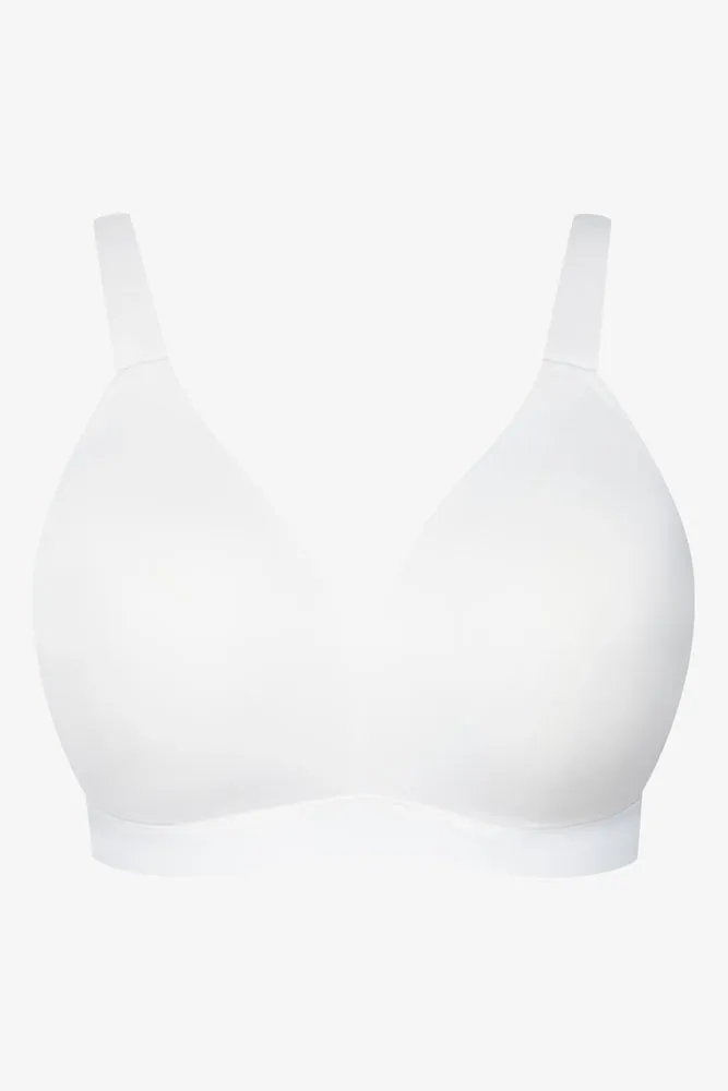 Padded Wire Free Bra White sold by Ackermas