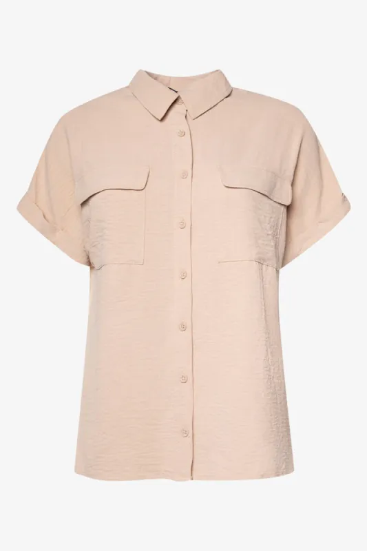 Utility Short Sleeve Shirt Natural sold by Ackermas