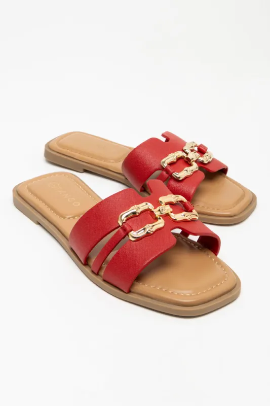 Mule Sandal Red sold by Ackermas